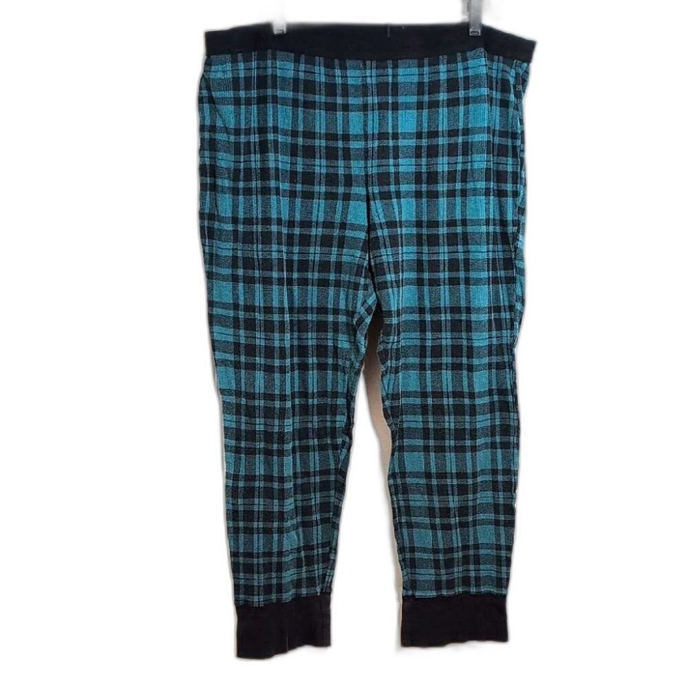 Victoria's Secret Teal and Black Pajama Pants XXL